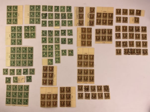 US CANAL ZONE Overprint SCOTT #70 and #71 including MINT and USED Singles Plate Blocks (1 of 19)