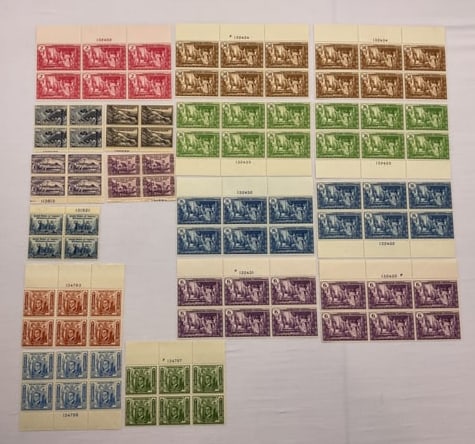PHILIPPINES Plate # Blocks Group including Scott #385, 393, 397-401, 408-410 all UNUSED NH: PHILIPPINES Plate # Blocks Group including Scott #385, 393, 397-401, 408-410 all UNUSED Never Hinged