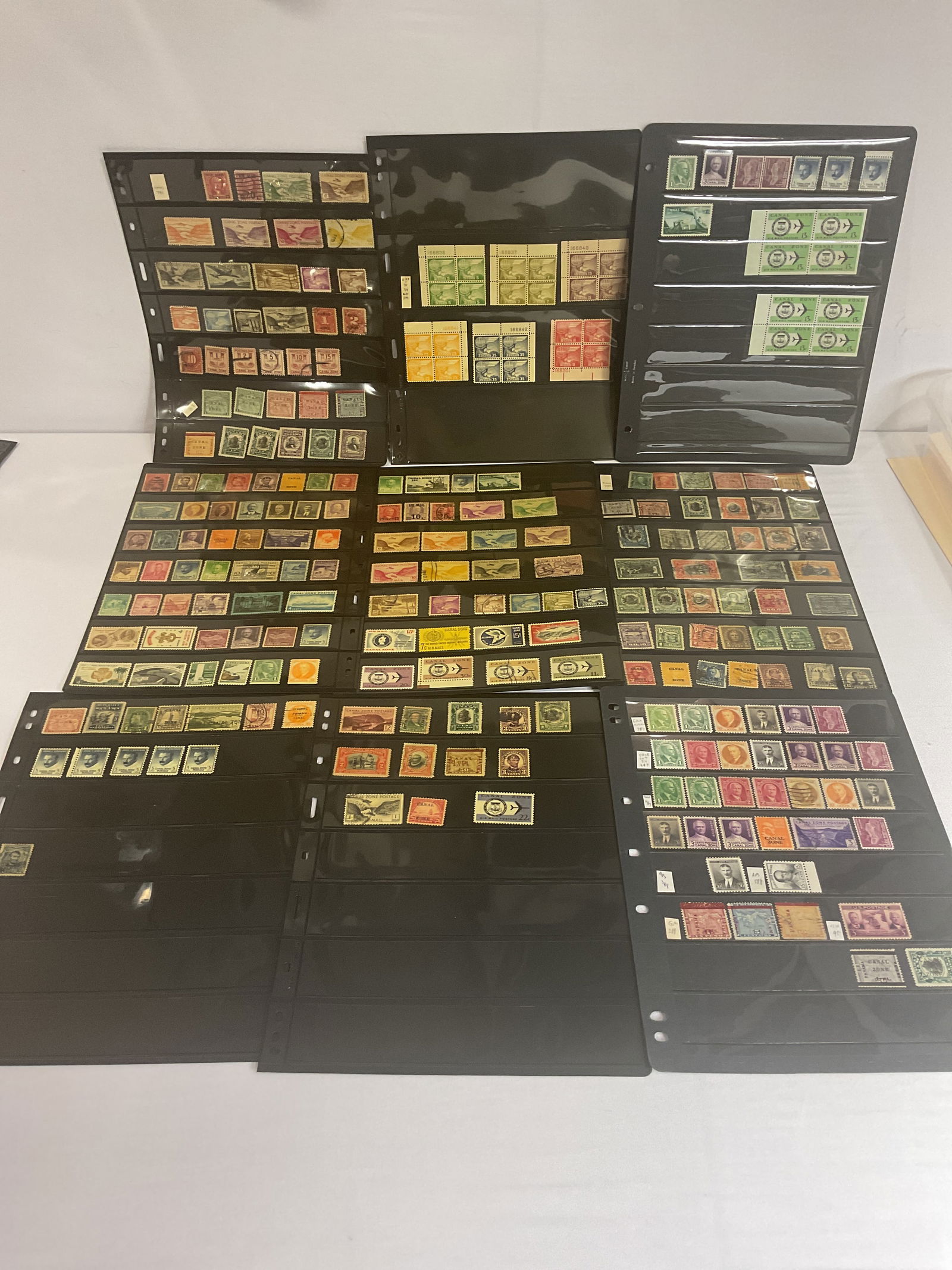 Large Accumulation of unsearched MINT UNUSED and USED CANAL ZONE stamps (320) Total (1 of 11)