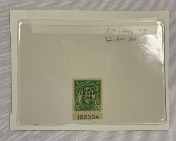 GUAM Scott #M1 Plate # Single (1 of 3)