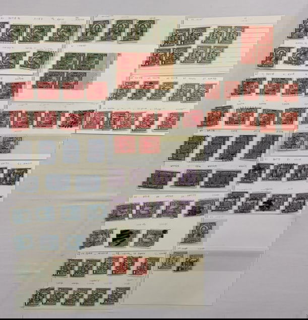 CANAL ZONE Scott #60-64 and #68-69 MINT and USED including what appears to be a MINT and USED 62a (1 of 15)