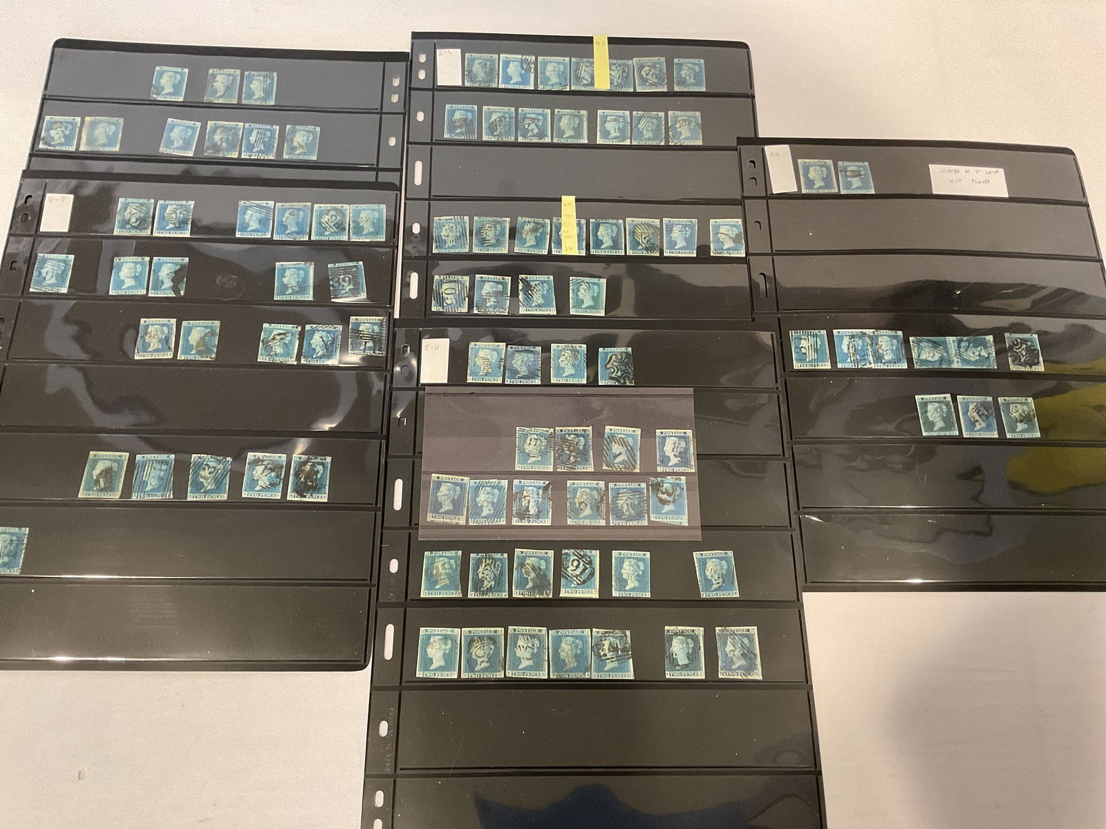 GREAT BRITAIN collection of (160) Scott #4 PENNY BLUES (1 of 12)