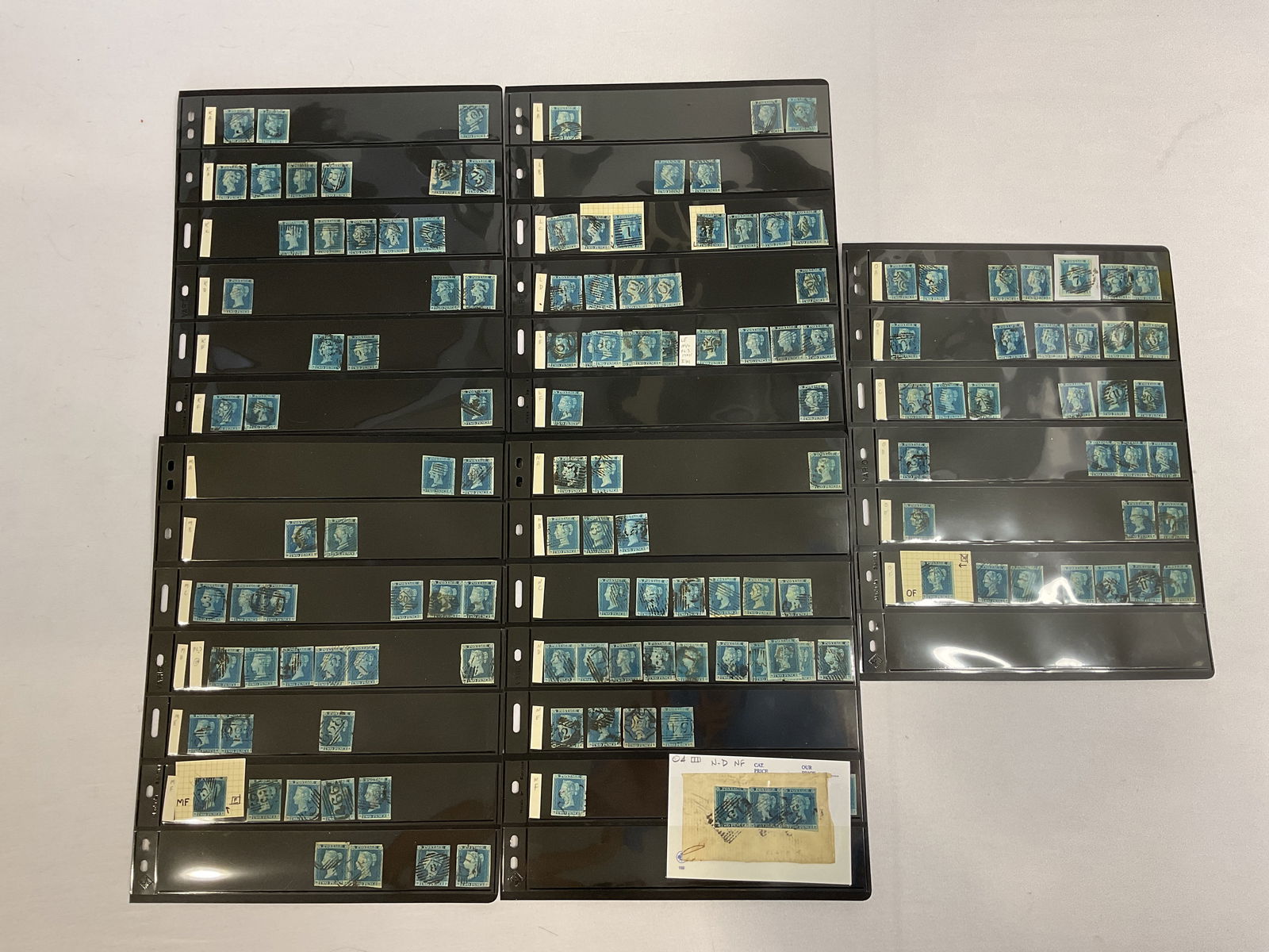 GREAT BRITAIN group of Scott #4 from KA-KL LA-LL MA-ML NA-NL OA-OL (266) Total Stamps (1 of 12)