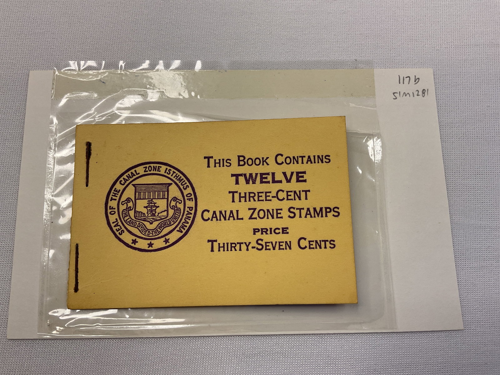 CANAL ZONE #117b Complete Booklet Pane Booklet (1 of 3)