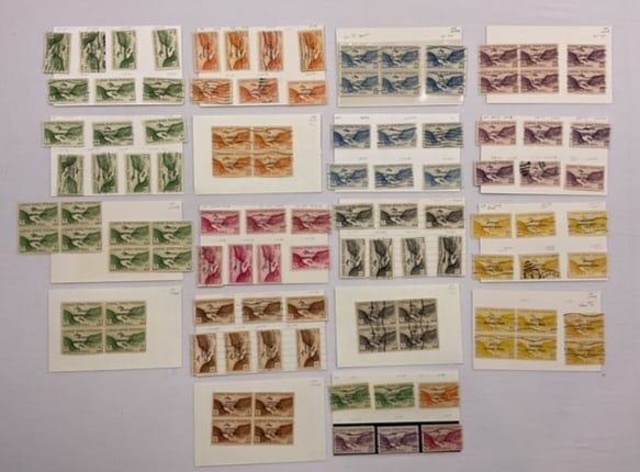 CANAL ZONE Air Post Official C01 to C07 AND C14 (1 of 13)