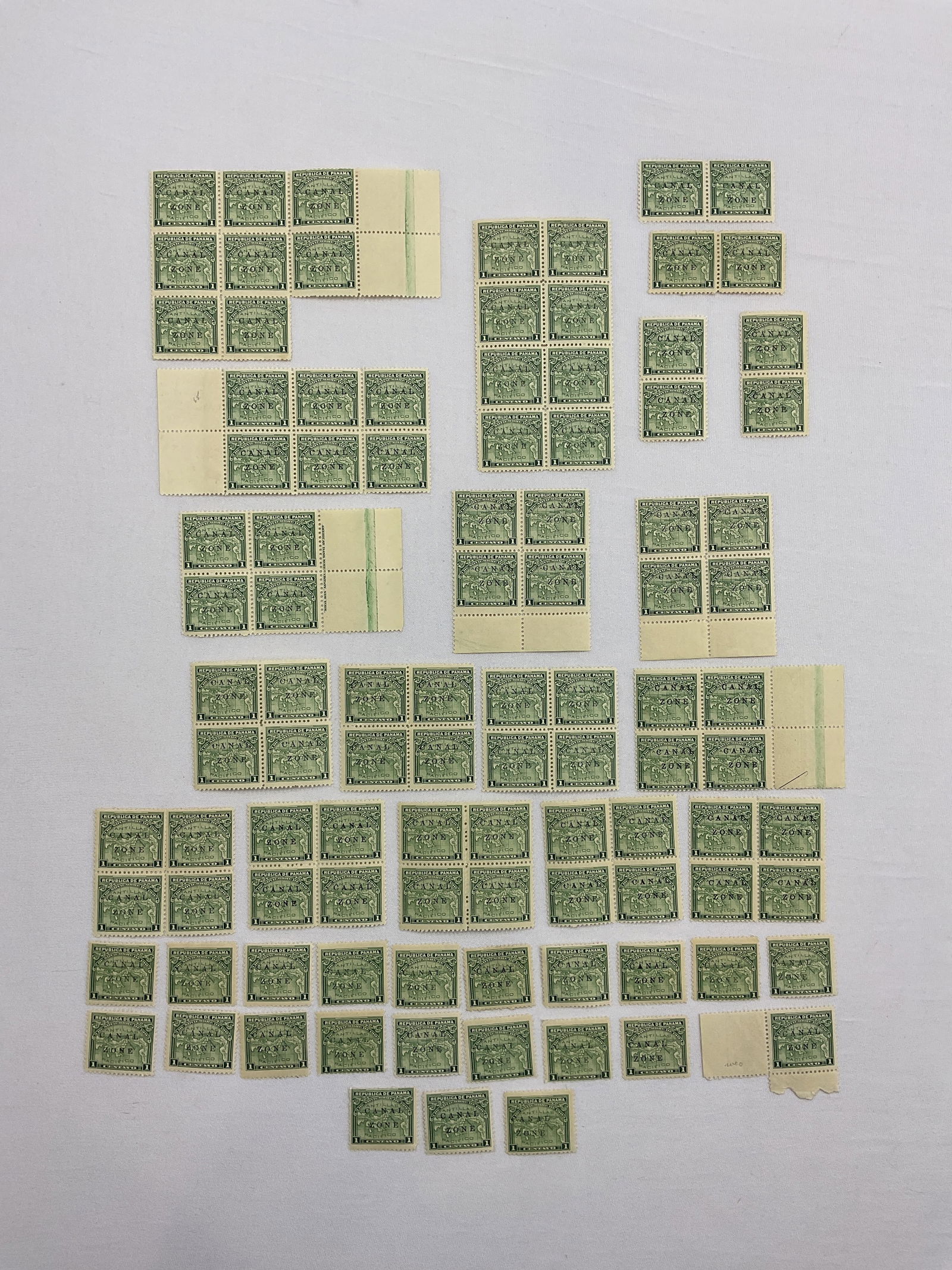 CANAL ZONE Scott #9 Singles Pairs 4-Blocks 6-Block and 8-Blocks (1 of 5)