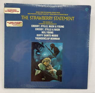 SEALED DJ COPY The Strawberry Statement Vinyl LP MGM Records 2SE-14ST: SEALED DJ COPY The Strawberry Statement Vinyl LP MGM Records 2SE-14ST. Two record set featuring performances by CROSBY, STILLS, NASH, & YOUNG, NEIL YOUNG and hear the cast sing John Lennon and Paul Mc