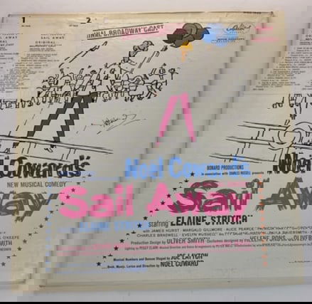 TIMING STRIP Noel Coward's SAIL AWAY LP Vinyl Capitol Records WAO 1643: TIMING STRIP Noel Coward's SAIL AWAY LP Vinyl Capitol Records WAO 1643. The matrix numbers are: WAO-1-1643-N4 and WAO-2-1643-N3