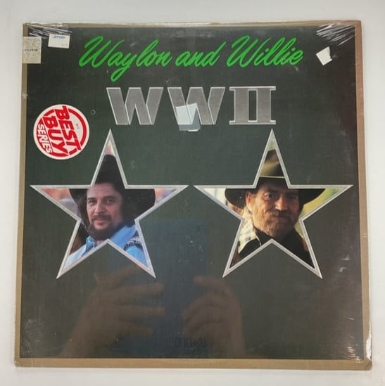 SEALED Waylan Jennings Willie Nelson WW2 RCA AHL1-4455 LP ALBUM: SEALED - has round "Best Buy Series" red/white sticker, a partial white sticker, and a Licorice Pizza sticker on the front cover/jacket.