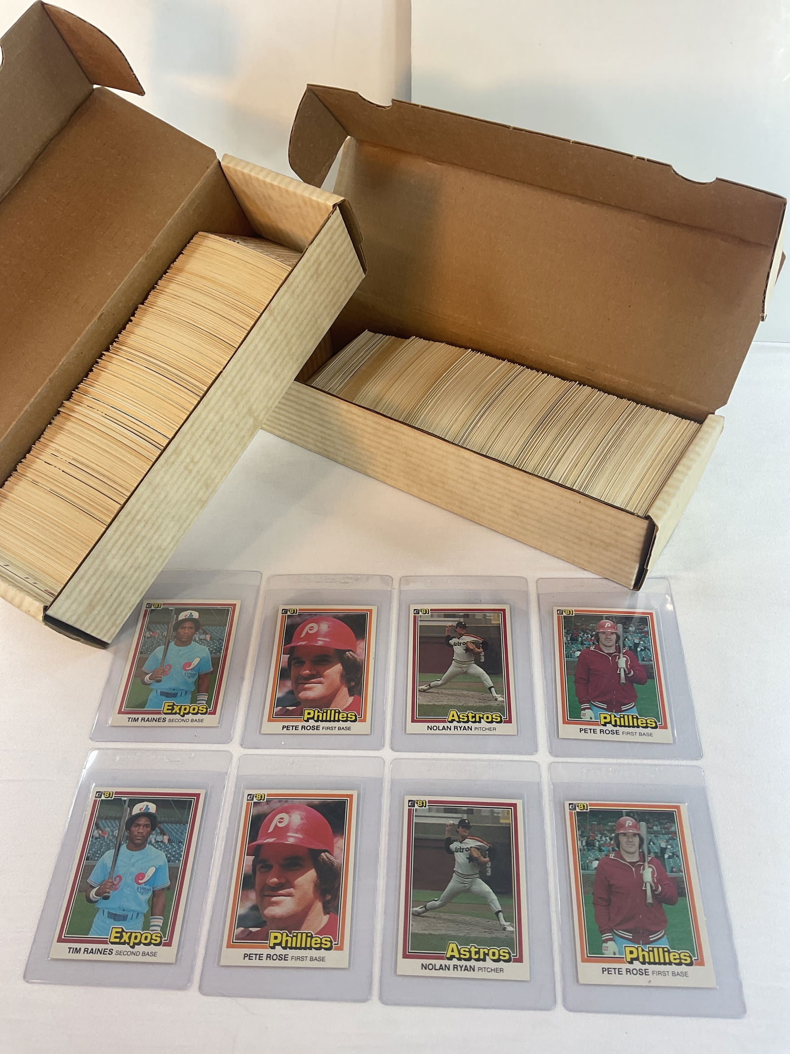 (2) Complete Sets 1981 DONRUSS Baseball Tim Raines ROOKIE #538 HOF Ryan Rose (1 of 8)