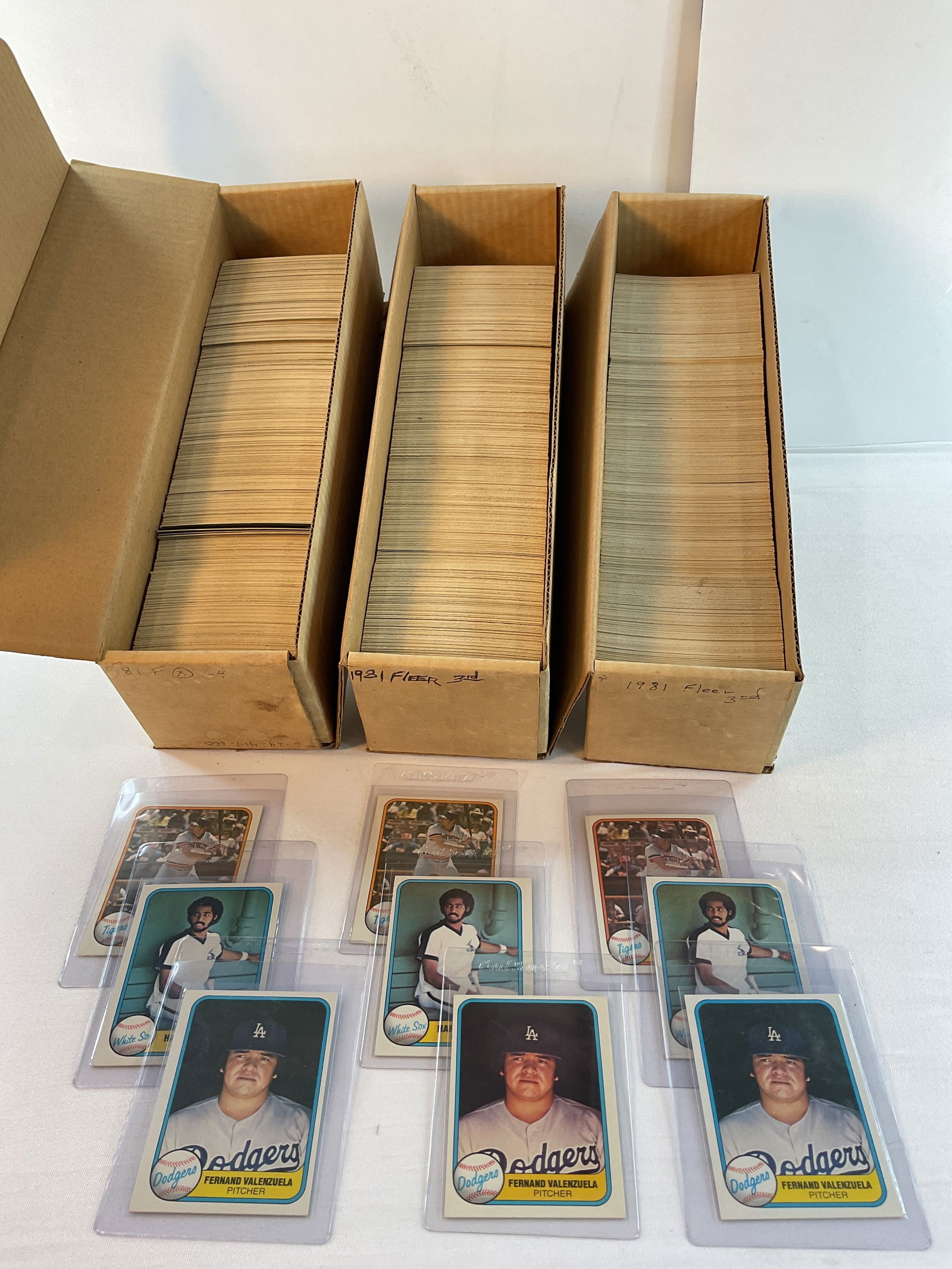 (3) 1981 FLEER Baseball Sets 1-660 VALENZUELA GIBSON BAINES Rookies (1 of 10)