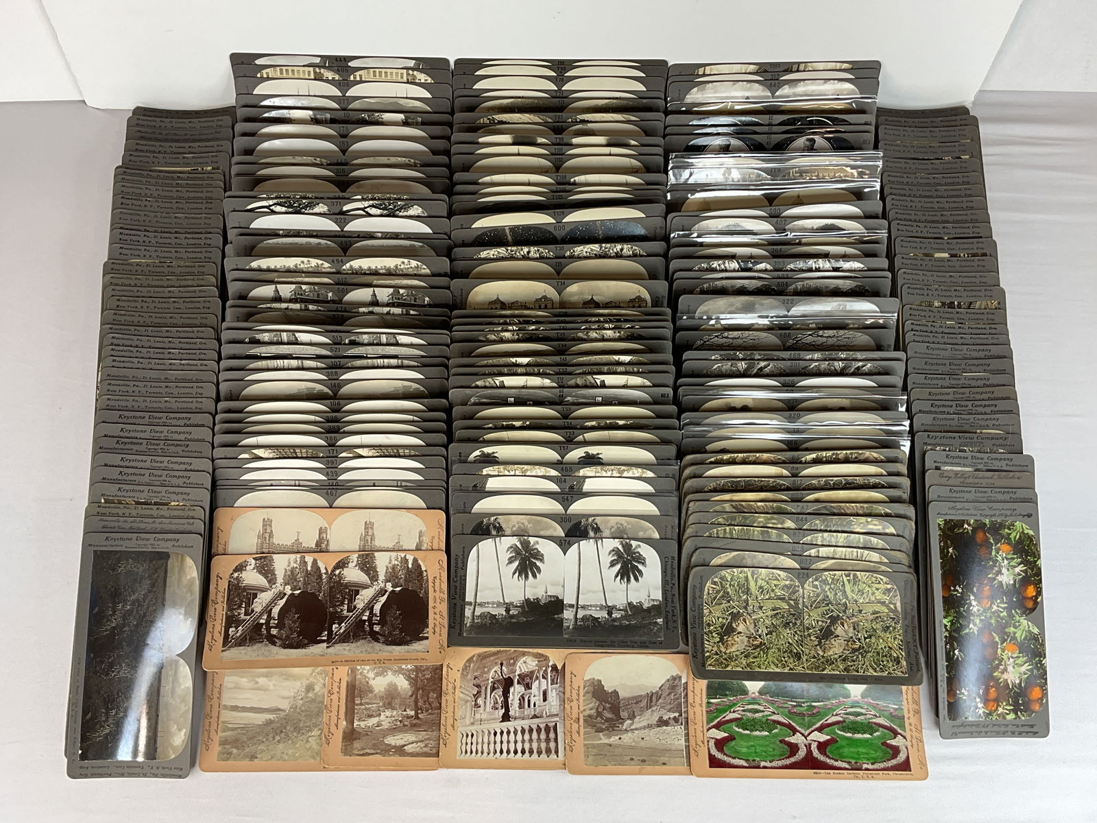 Collection of KEYSTONE View Company Stereoview Cards approximately 200 (1 of 12)