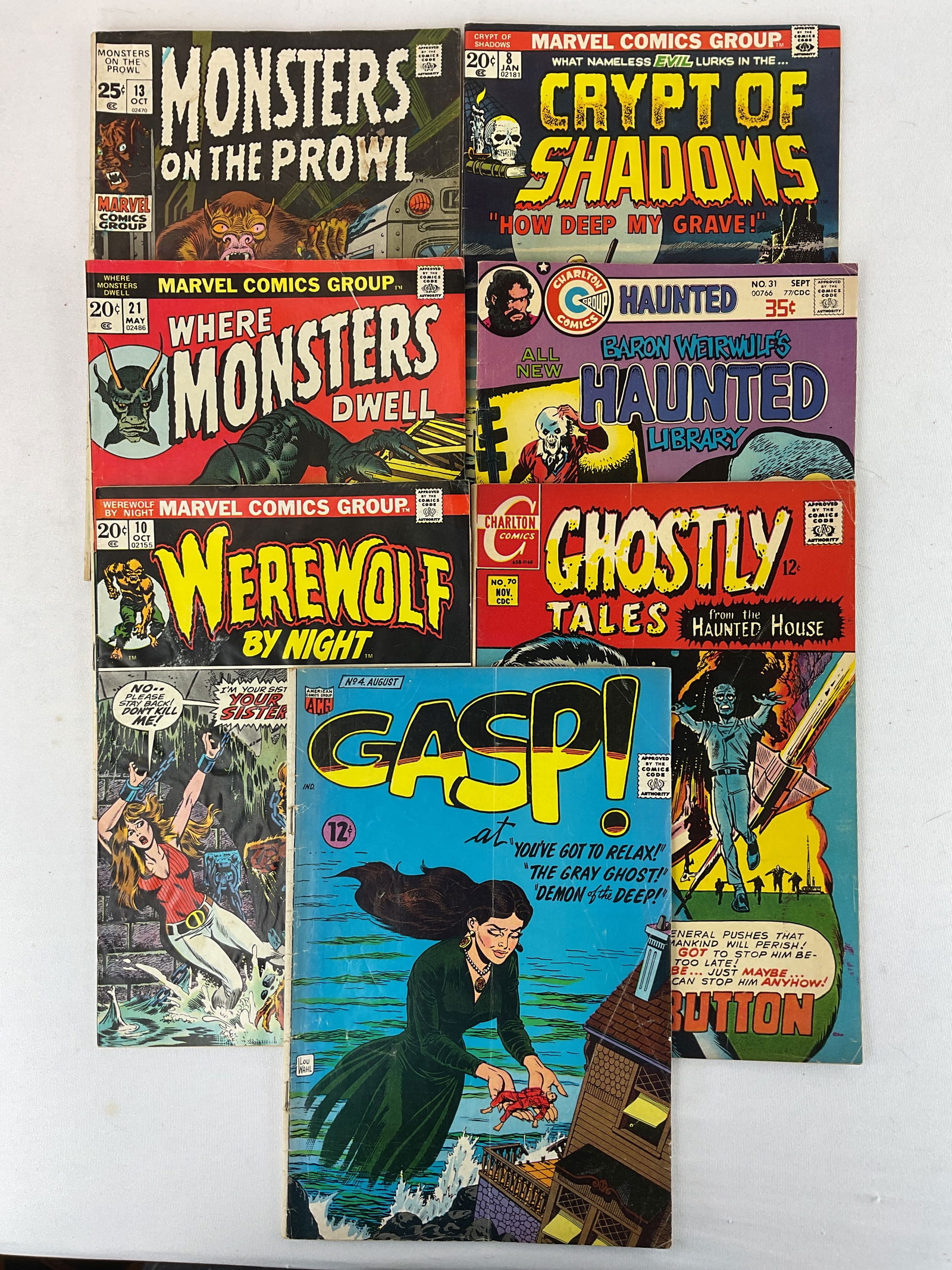 Group of Ghost and Monster Comics (7) in Total Marvel Charlton ACG (1 of 13)