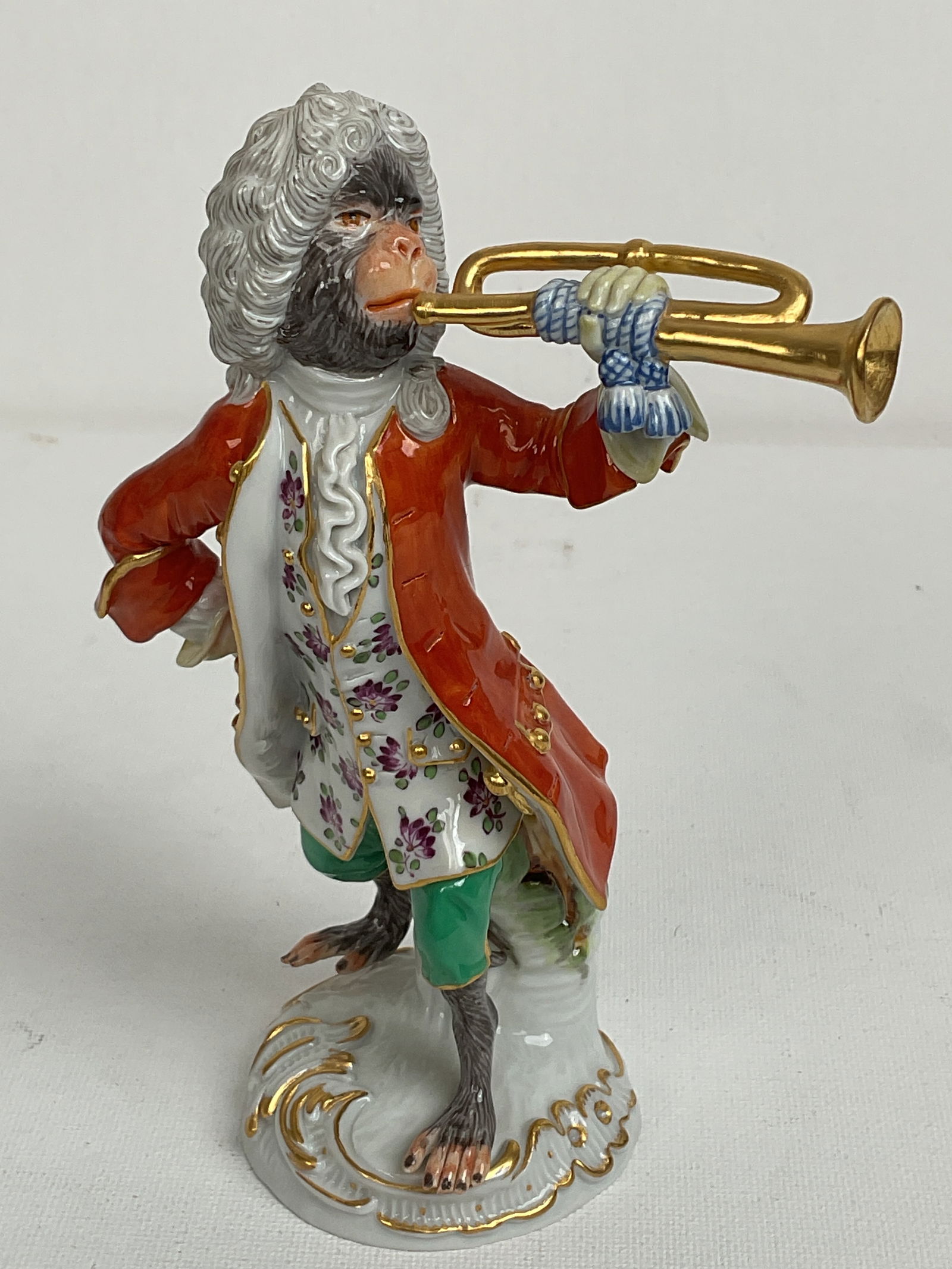 Meissen Monkey Band Trumpet Player: Meissen Monkey Band Trumpet Player
