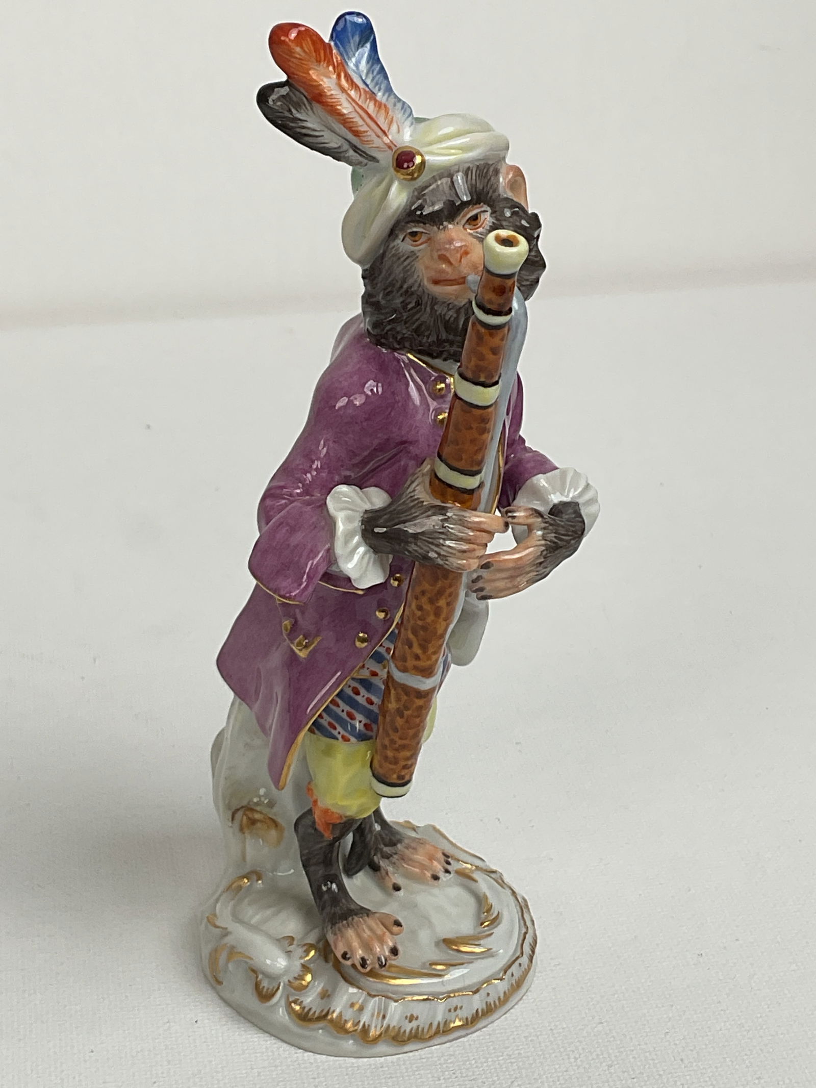 Meissen Monkey Band Bassoon Player: Meissen Monkey Band Bassoon Player