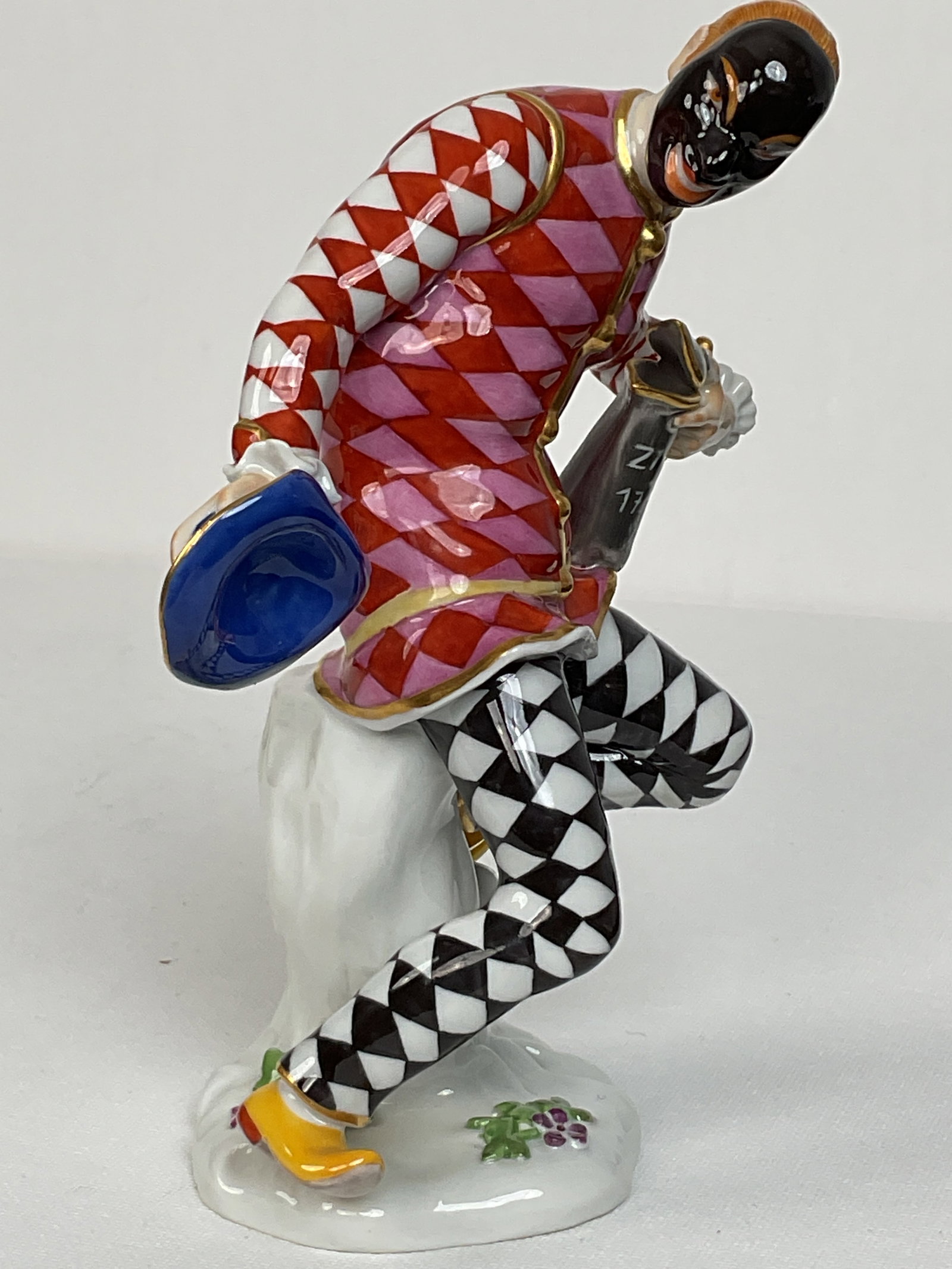 Meissen Porcelain Figure of Harlequin: Meissen Porcelain Figure of Harlequin