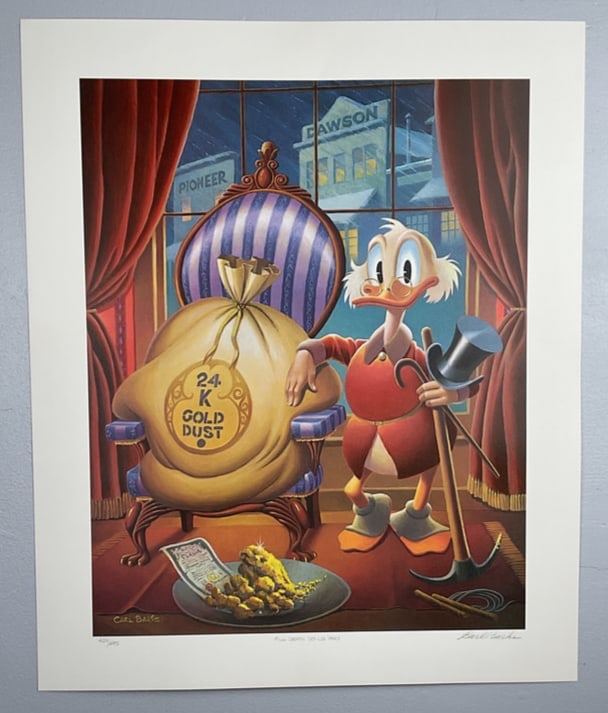 Uncle Scrooge " Til Death Do Us Part" Carl Barks signed lithograph (1 of 11)