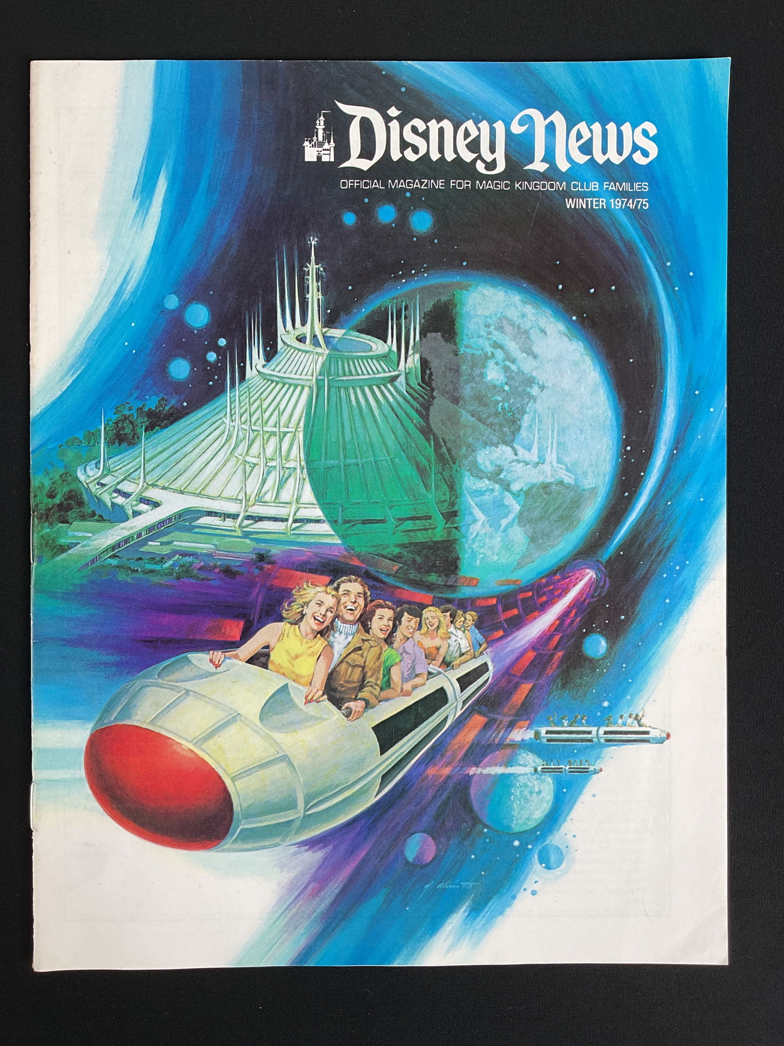 Vintage Winter 1974/1975 Disney News Magazine Space Mountain Cover (1 of 9)