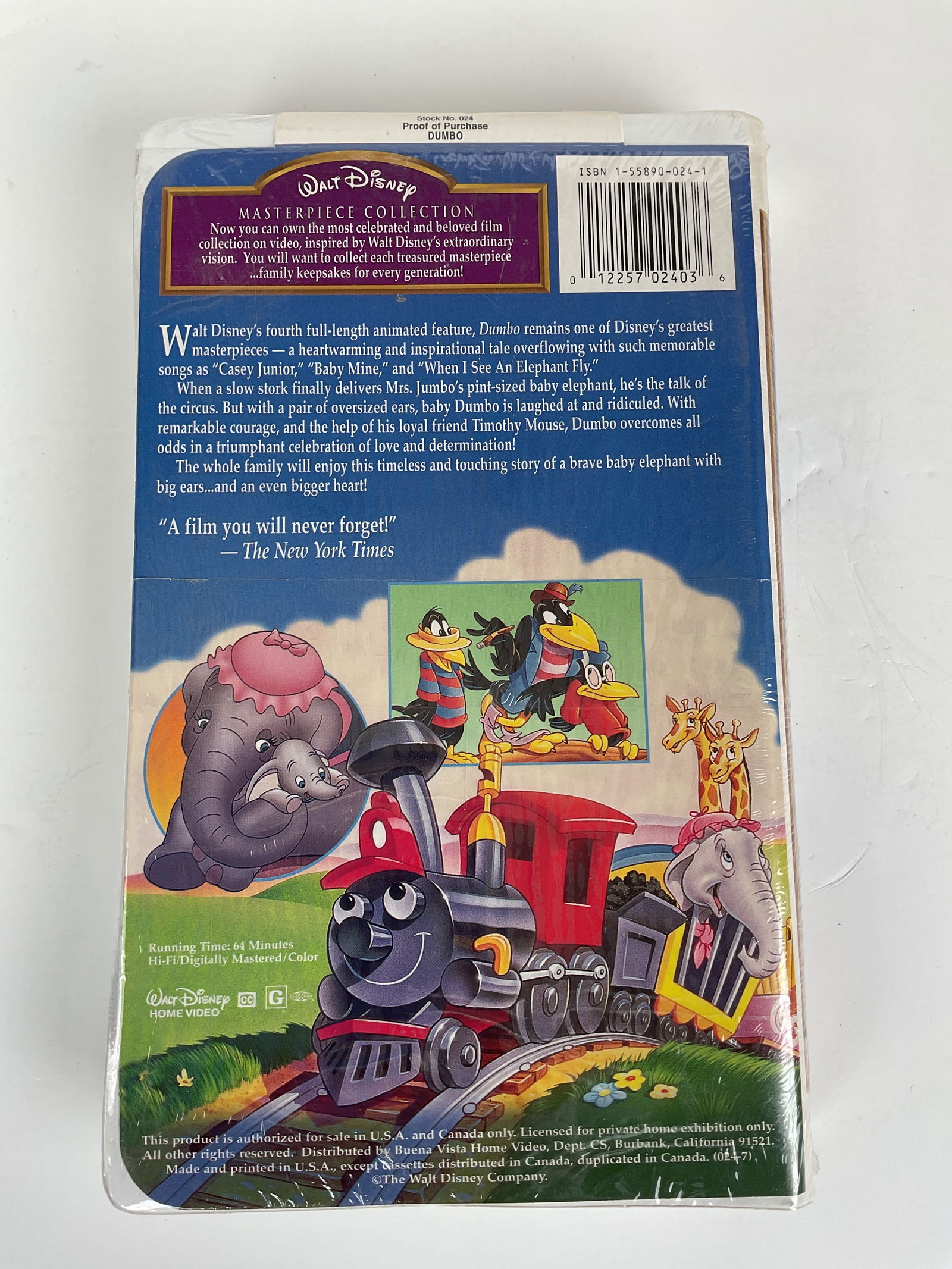Disney's Dumbo VHS sealed - 2
