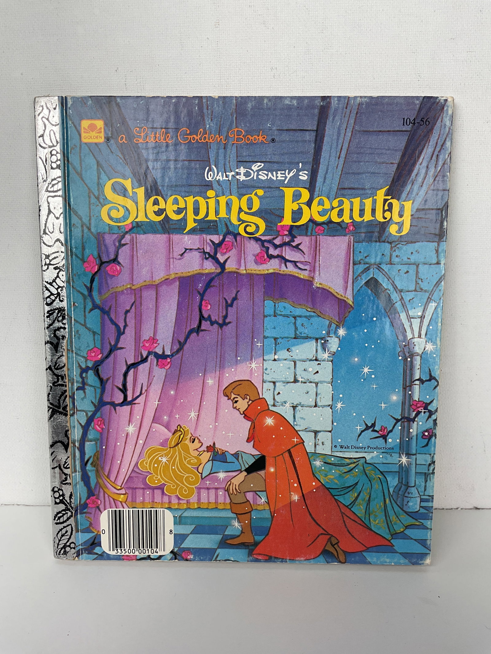 Little Golden Book 1986 Walt Disney's Sleeping Beauty: 1986 Sleeping Beauty Little Golden Book in good condition with some conditioning on the first few pages.