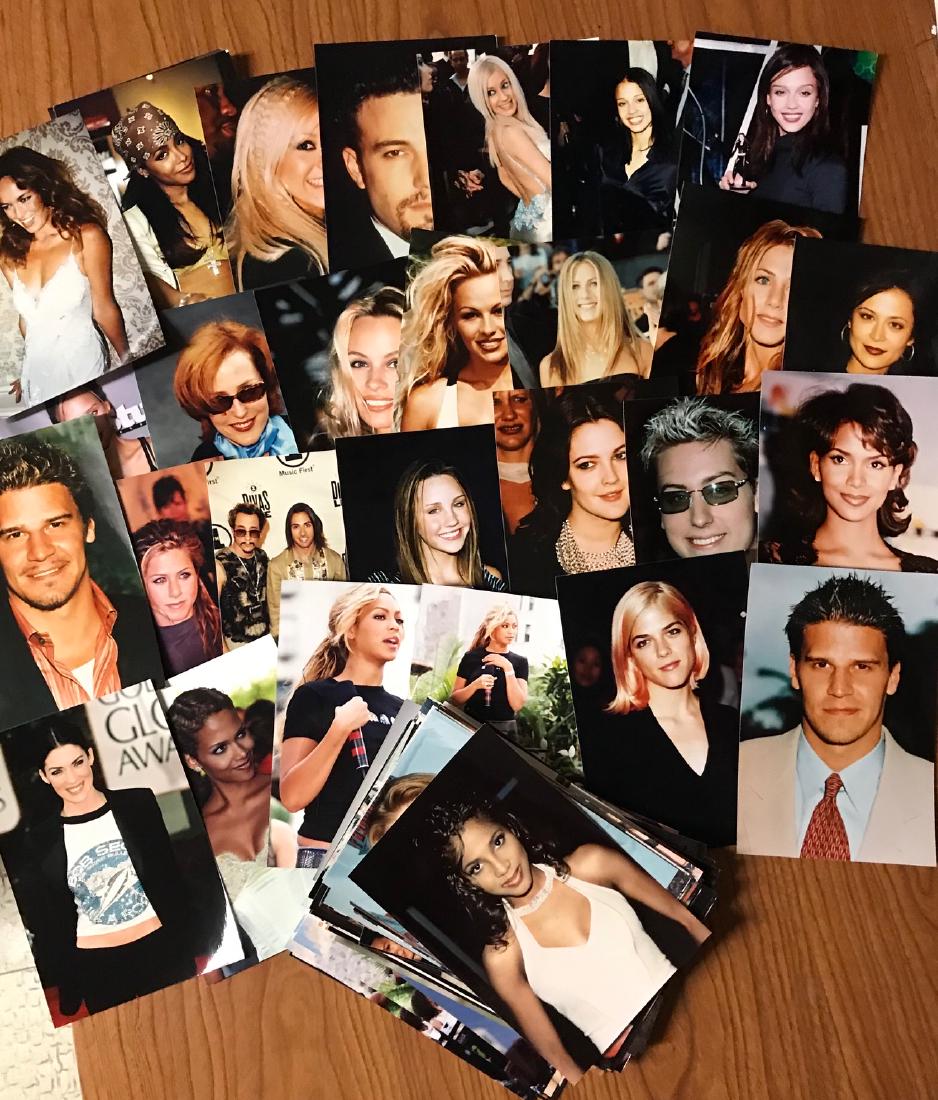 Group of 115 4x6 Candid Celebrity Photos (group 1): There are 115 candid 4x6 celebrity photos in this lot. Thee are way too many names to list. So please see image for a small sample of the kind of photos in this lot. There may be a few duplicates in t