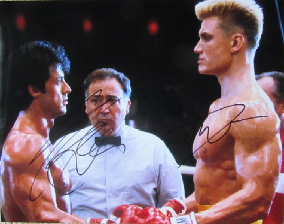Sylvester Stallone / Dolph Lundgren ROCKY 4 11x14 In (1 of 1)