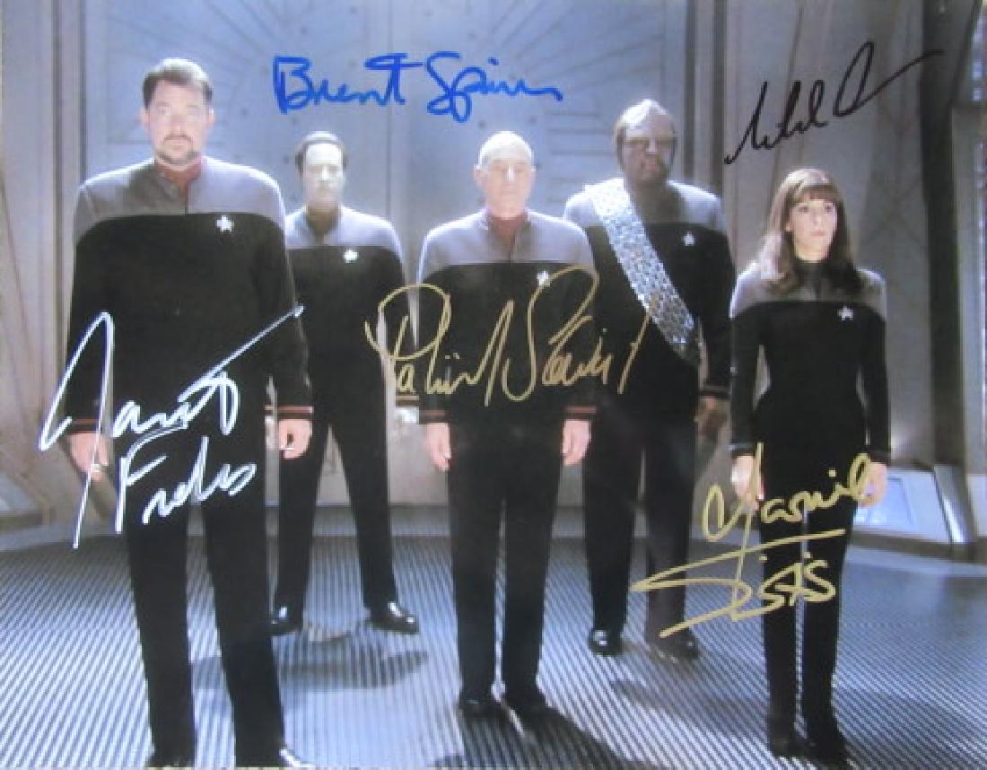 Star Trek Next Generation Cast 11x14 In Person Signed (1 of 1)