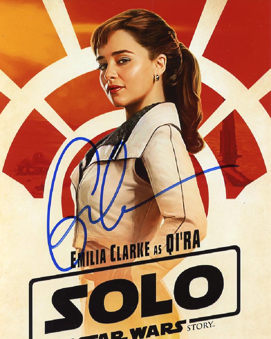 Emilia Clarke SOLO A STAR WARS STORY In Person Signed (1 of 1)