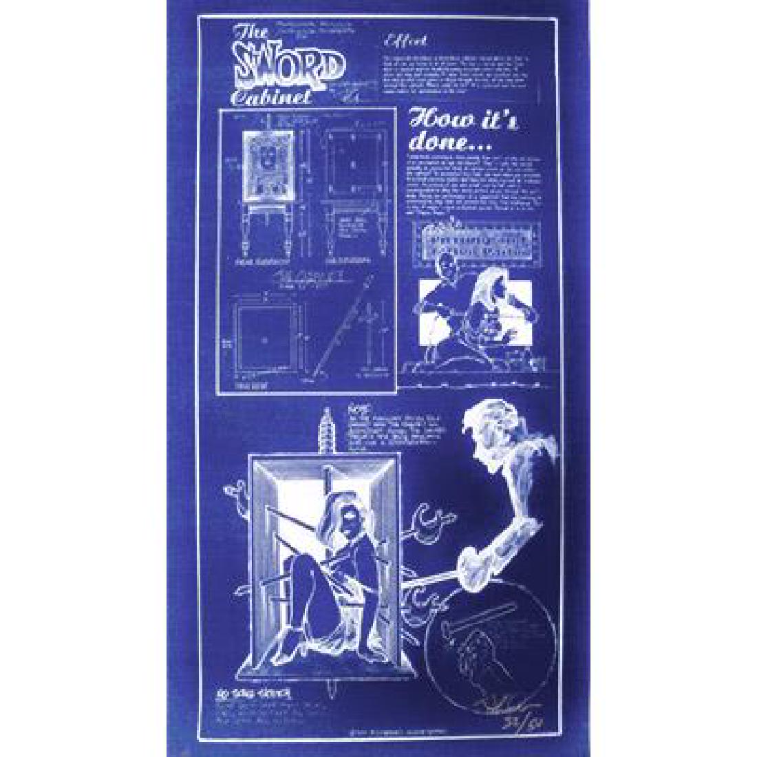 Sword Box Poster, 42 inch x 22 inch AUTOGRAPHED by Paul (1 of 2)