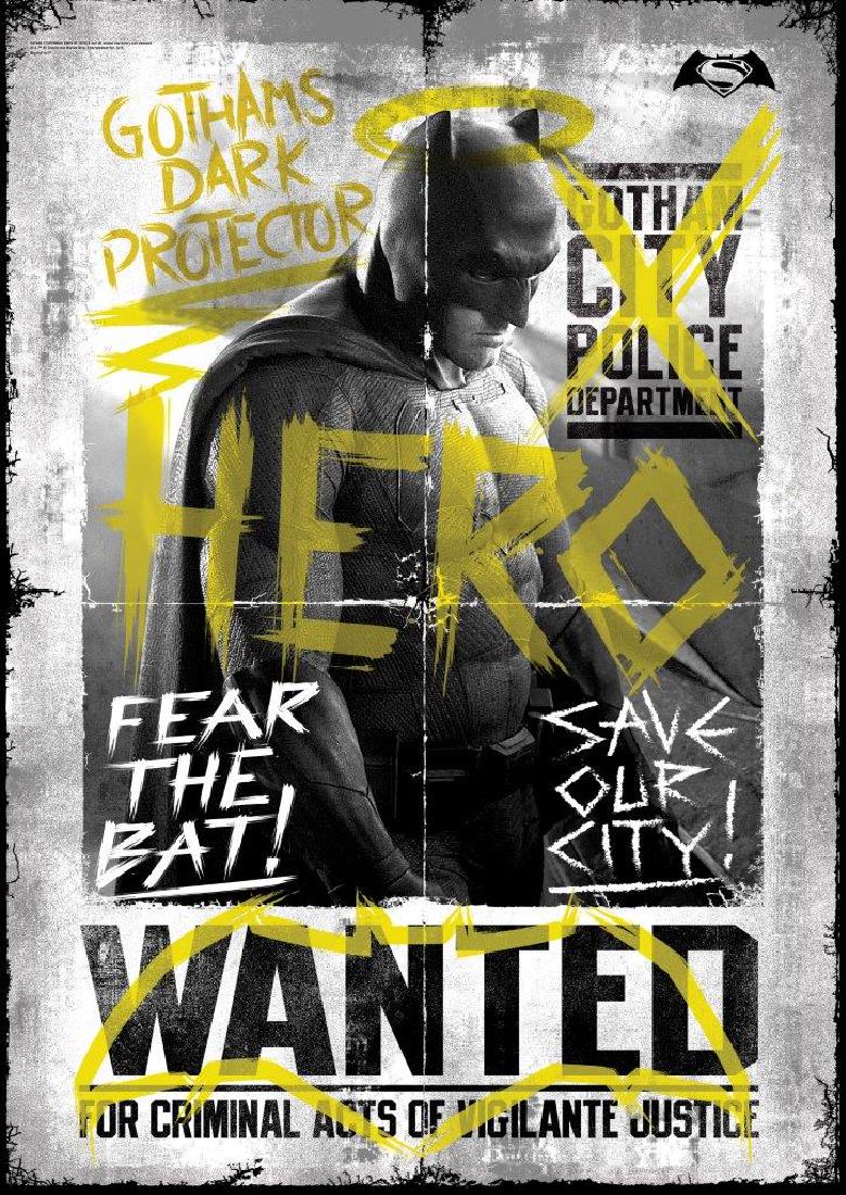 Batman v Superman: Dawn of Justiceâ„¢ (Wanted Hero): MightyPrint Wall Art is made to last. Plain and simple. Due to these printsâ€™ high quality and durability, you will not experience typical issues like tearing, fading, or warping. Additionally, 