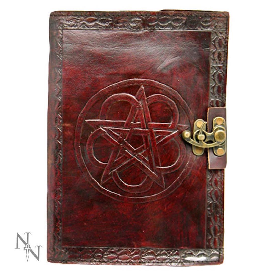Pentagram Leather Embossed Journal & Lock (1 of 1)