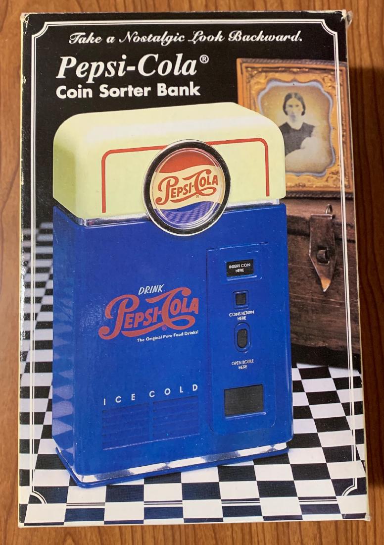 Pepsi Cola Coin Sorter Vending Machine Bank -New in Box (1 of 2)