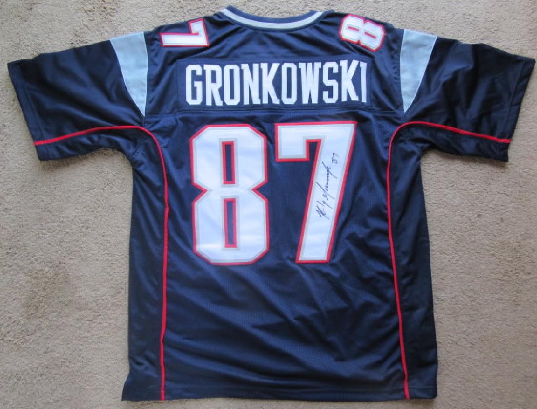 Rob Gronkowski NE Patriots Signed Autographed Jersey (1 of 2)