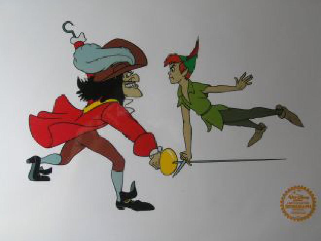 Peter Pan & Captain Hook Disney Sericel (1 of 1)