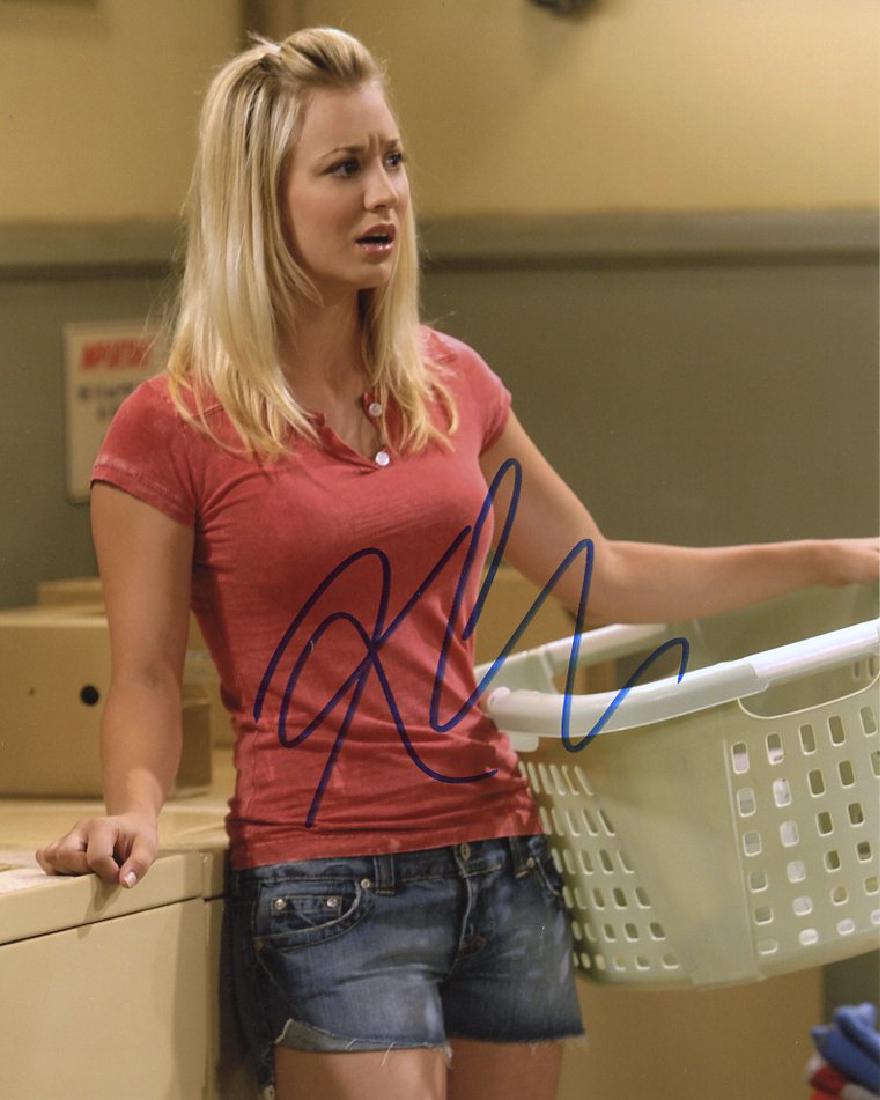Kaley Cuoco BBT In Person Signed Photo: Kaley Cuoco in person signed photo from the TV series THE BIG BANG THEORY. Kaley Cuoco as the character Penny. Photo size is 8x10.