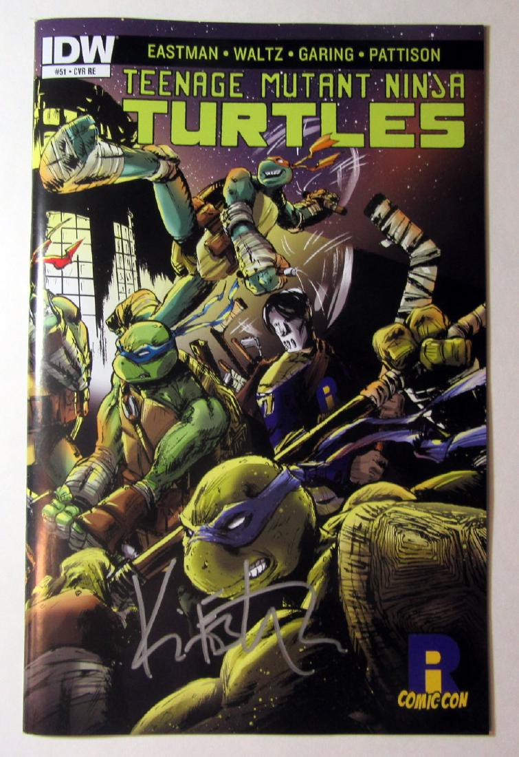 Kevin Eastman Signed Limited Edition TMNT Comic Book: This comic book was specially produced and not available ANYWHERE else. Made for and by RI Comic Con when Kevin Eastman was a geust there. Very rare and signed by Kevin Eastman.
