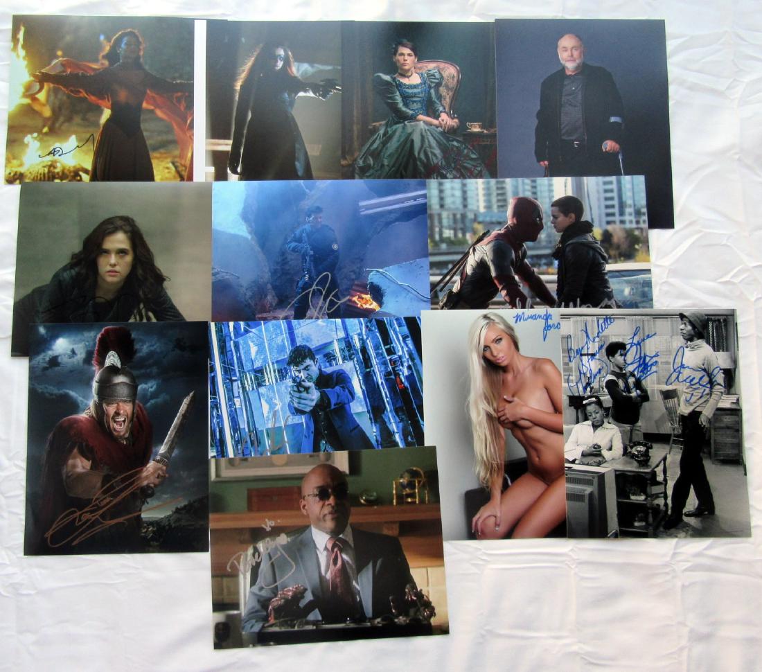 Lot of 12 In Person Signed Photo #12: You are gettingin this lot: Jessica De Gouw, Zoey Deutch, Clea DuVall, Frank Grillo, Robert David Hall, Brianna Hildebrand, Todd Lasance, Riccardo Scamarcio, Embeth Davidtz, Rick Worthy, Miranda Jorda