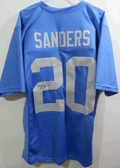Barry Sanders Detroit Lions Signed Autographed Jersey: This is a hand signed/autographed jersey. It comes with a certificate of authenticity from PAAS. Authentication #34295. ED BEDRICK AUTOGRAPHS is pleased to let you know that your item has an Independe