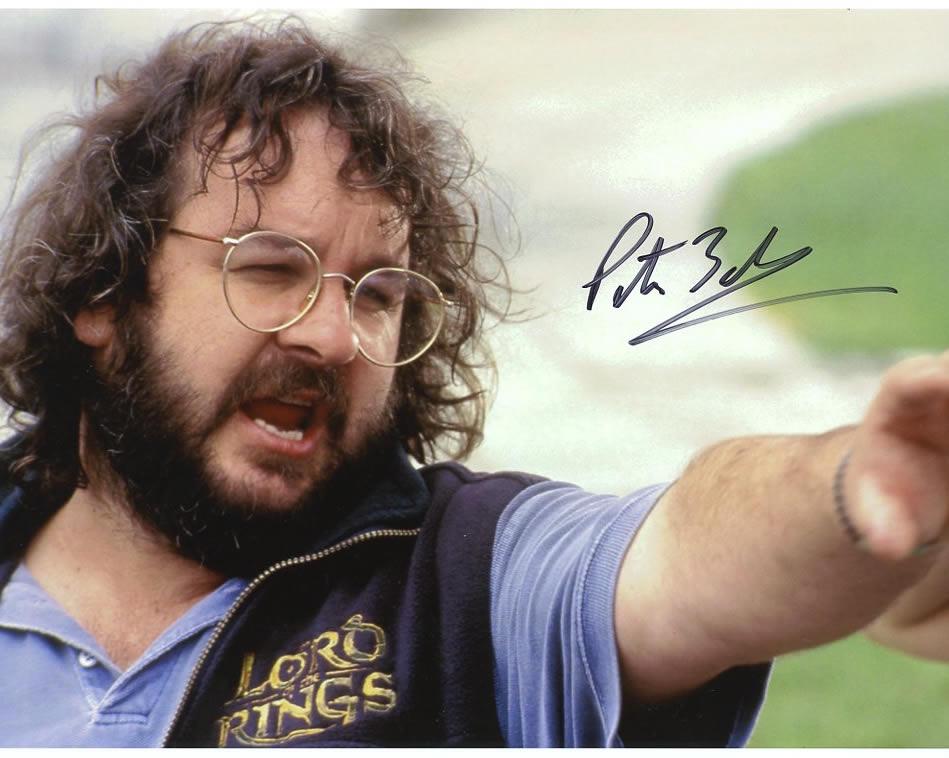 Peter Jackson LOTR DIRECTOR In Person Signed Photo: Peter Jackson in person signed autographed photo. Peter Jackson has directed the LORD OF THE RINGS movies, KING KONG, and THE HOBBIT trilogy. Photo size is 8 x 10