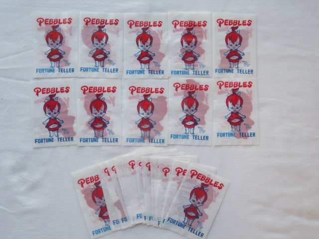 Lot of 27 Pebbles Fortune Teller ~ 1977 Hanna Barbera: Pebbles Fortune Teller ~ 1977 Hanna Barbera Productions. Never used