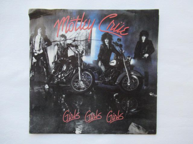 Vince Neil MOTLEY CREW Signed Record Sleeve: The signature on here was obtained by me EBAutographs in Providence RI. This is a signed 45 record picture sleeve "Girls Girls Girls"