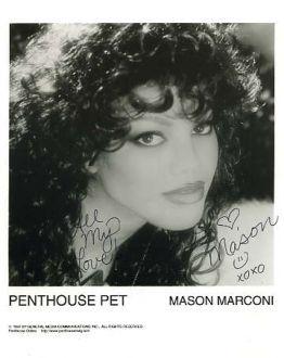Mason Marconi PENTHOUSE PET In Person Signed Photo: 8x10 in person signed Penthouse Pet promo photo. These are somewhat harder to find and quite cllectible.