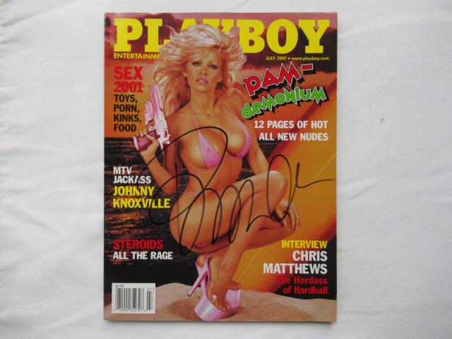 Pamela Anderson PLAYBOY Signed Issue: Pamela Anderson in person signed Playboy issue. Pamela Denise Anderson is a Canadian-American actress, model, activist, television personality, and author.