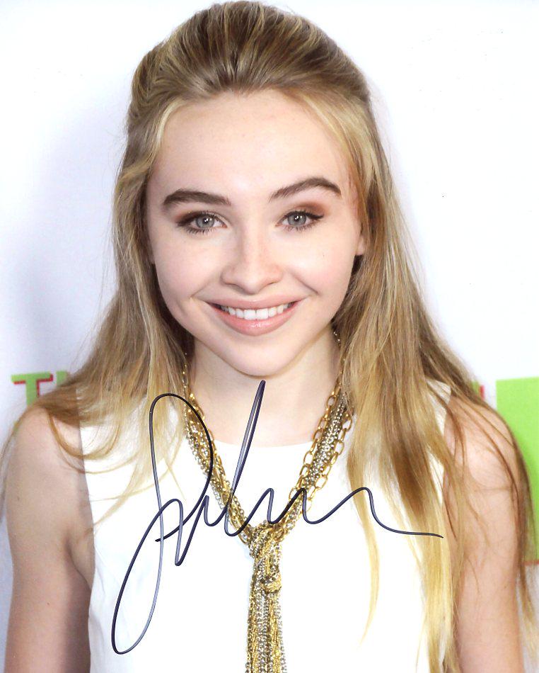 Sabrina Carpenter GIRL MEETS WORLD In Person Signed: Sabrina Carpenter in person signed autographed photo from the TV series GIRL MEETS WORLD. Sabrina Carpenter as the character Maya Hart. Photo size is 8 x 10