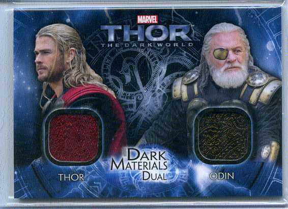 Chris Hemsworth / Anthony Hopkins THOR: The Dark World: Chris Hemsworth & Anthony Hopkins who played THOR & ODIN in the movie THOR 2 comes these authentic pieces of costume memorabilia having been used in the production of the movie THOR 2. This is from Up