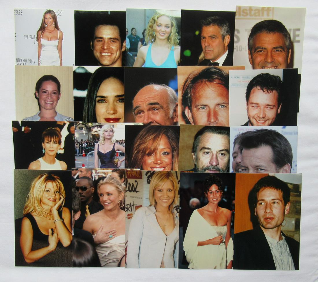 Lot of 20 Candid 4x6 Photos - 1 of a kind Lot #2: Lot of 20 ( 4x6 ) celebrity candid photos. Some of the names in this lot are: Charisma Carpenter, Erika Christiansen, Jennifer Connelly, Sean Connery, Jamie Lee Curtis, Stacey Dash, Caeron Diaz, Dido.