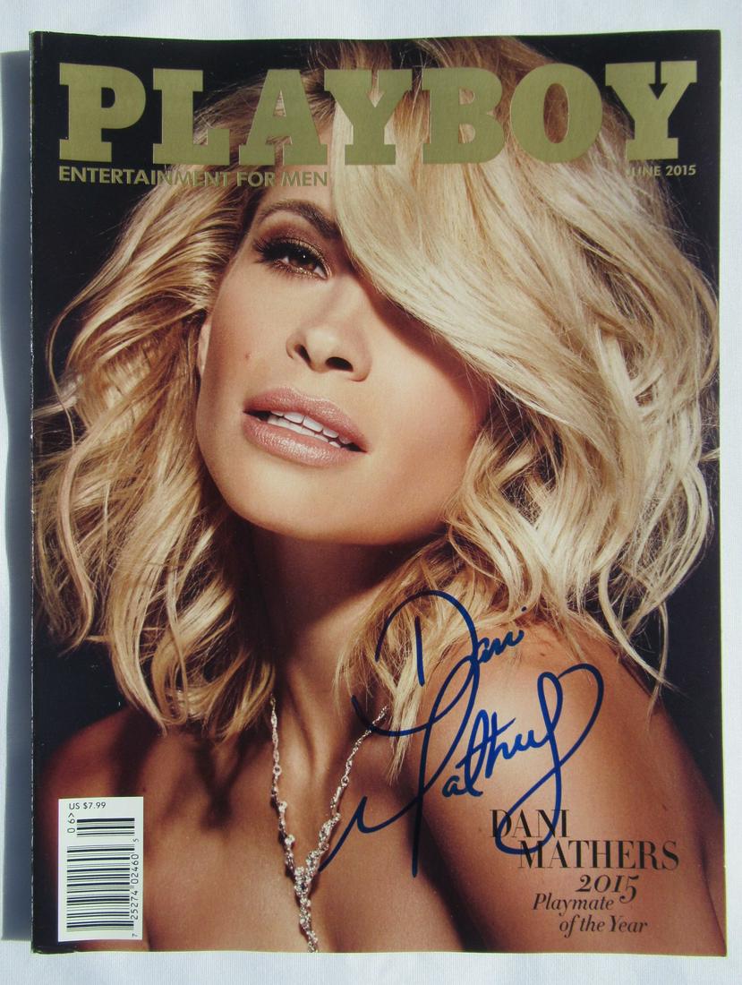 Dani Mathers Signed PLAYBOY Magazine: I am slowly selling off my signed and unsigned Playboy Issues. This is a Dani Mathers signed Playboy Magazine. Playmate of the month May 2014