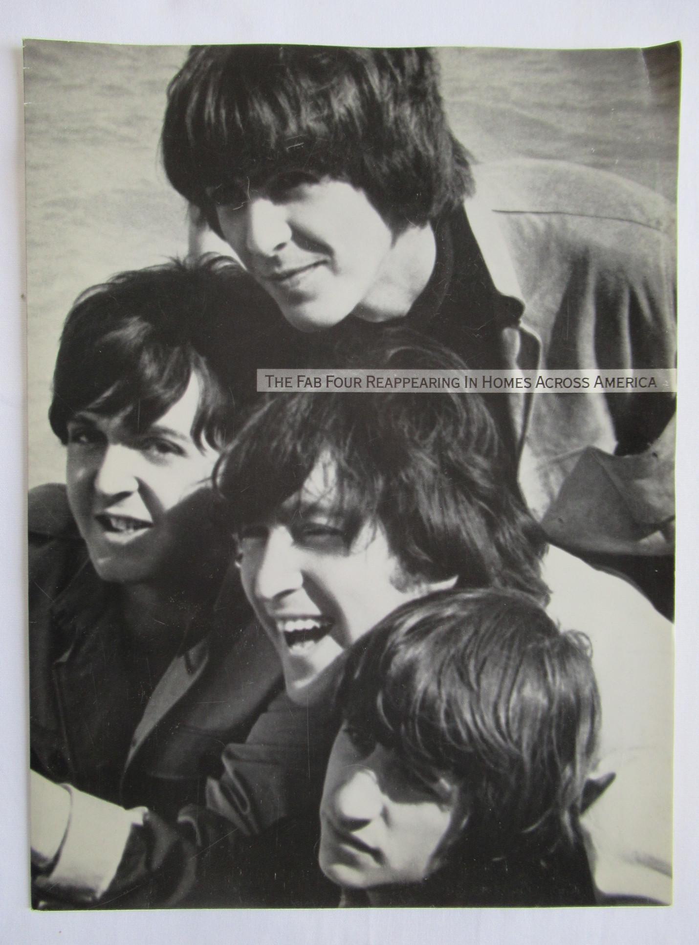 The Beatles - First US Visit Promo Advertising Press: The BEATLES Advertising Press Kit. The BEATLES the first US visit promo advertising press kit with release. Measures 9 x 12 inches showing overall clean & bright graphics, minor edge & corner wear, in