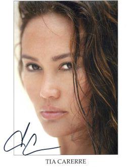Tia Carrere CLOSE UP In Person Signed Photo: This was from a EB Autographs private signing. Tia Carrere, is an American actress, singer, and former model, who obtained her first big break as a regular on the daytime soap opera General Hospital.