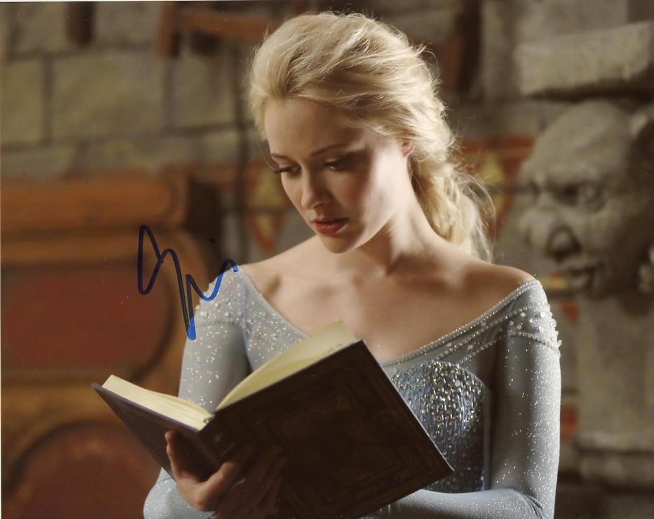 Georgina Haig OUAT In Person Signed Photo: Photo size is 8 x 10. Georgina Haig in person signed autographed photo from the TV series ONCE UPON A TIME. Georgina Haig as the character Queen Elsa